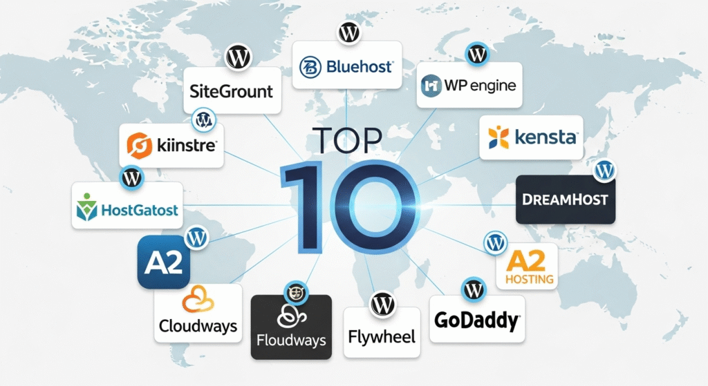 Top 10 WordPress Hosting Providers in 2025 – FLASH VOUCHER